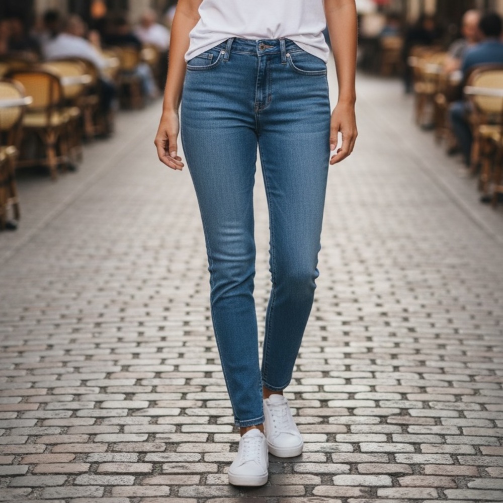 James Jeans High Class Skinny Jeans‎ Womens 29 Bedford Wash Stretch Denim Blue